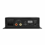 SyncSound amplificateur stéréo puissant avec télécommande infrarouge Class-D 15w à 4ohms dc12v / 2a