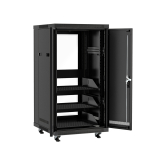 SyncSystem cabinet audio vid&eacute;o pr&eacute;assembl&eacute; de 21U &ndash; 24" P avec ventilateurs silencieux &ndash; homologu&eacute;e UL