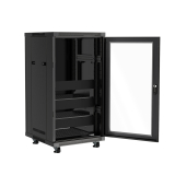 SyncSystem cabinet audio vid&eacute;o pr&eacute;assembl&eacute; de 21U &ndash; 24" P avec ventilateurs silencieux &ndash; homologu&eacute;e UL