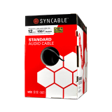 SynCable câble audio mural STR BC 12-2c OFC c(UL) FT4 RoHS – boîte de 150m – avec gaine noire