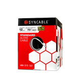 SynCable câble audio mural STR BC 12-2c OFC c(UL) FT4 RoHS – boîte de 75m – avec gaine blanche