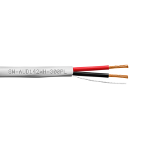 SynCable câble plénum mural pour haut-parleurs 14-2c 105 STR BC OFC c(UL) FT6 RoHS – boîte de 300m – avec gaine blanche