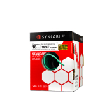 SynCable Audio 16-2c STR BC OFC c(UL) FT4 RoHS In-Wall Cable – 150m Box – Green JKT