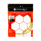 SynCable RJ45 CAT5E 350MHz FT-4 Molded Patch Cable - 5ft - YL