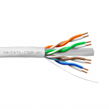 SynCable câble Cat-6 550Mhz SOL 23-4pr ETL c(UL) CMR FT4 – avec gaine blanche