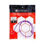 SynCable câble de raccordement moulé RJ45 Cat6 550MHz FT-4 – 10Gbit/s – 1 pied – violet