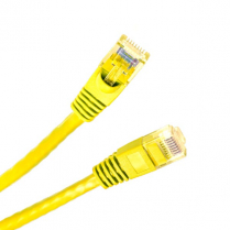 SynCable RJ45 CAT6 550MHz FT-4 Molded Patch Cable 10Gb/s – 2ft – Yellow