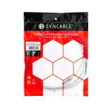 SynCable câble de raccordement moulé RJ45 Cat6 550MHz FT-4 – 10Gbit/s – 7 pieds – blanc