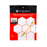 SynCable câble de raccordement super mince moulé RJ45 Cat-6 10gb/s – 0.5 pieds – jaune