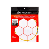 SynCable RJ 45 CAT-6 10Gb/s Molded Super Slim Patch Cable – 1ft – Yellow