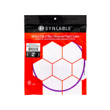 SynCable câble de raccordement super mince moulé RJ45 Cat-6 10Gbit/s – 2 pieds – violet