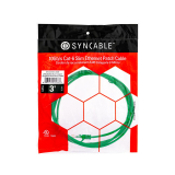 SynCable RJ 45 CAT-6 10Gb/s Molded Super Slim Patch Cable – 3ft – Green