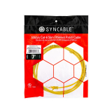 SynCable câble de raccordement super mince moulé RJ45 Cat-6 10Gbit/s – 7 pieds – jaune