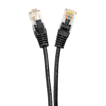 SynCable RJ45 CAT-6A 10Gbs FT-4 Molded Super Slim Patch Cable – 0.9ft – BK