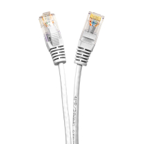 SynCable RJ45 CAT-6A 10Gbs FT-4 Molded Super Slim Patch Cable – 0.9ft – WH