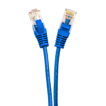 SynCable c&acirc;ble de raccordement super mince moul&eacute; RJ45 Cat-6a 10gb/s &ndash; 5 pieds &ndash; bleu