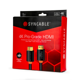 SynCable Locking High Speed Pro-Grade HDMI 4K @ 60Hz 18Gb/s 3D w/ Ethernet C(UL) UL FT4 UHD HDR 10M