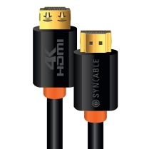 SynCable Locking High Speed Pro-Grade HDMI 4K @ 60Hz 18Gb/s 3D w/ Ethernet C(UL) UL FT4 UHD HDR 1M