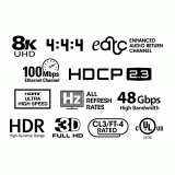 SynCable câble optique actif HDMI 2.1 – 8K, 60 Hz, 48 Gbit/s c(UL) – FT4 – 15m