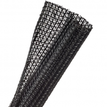 Techflex Flexo F6 Wrap Split Braid – 1" [Black] 50'