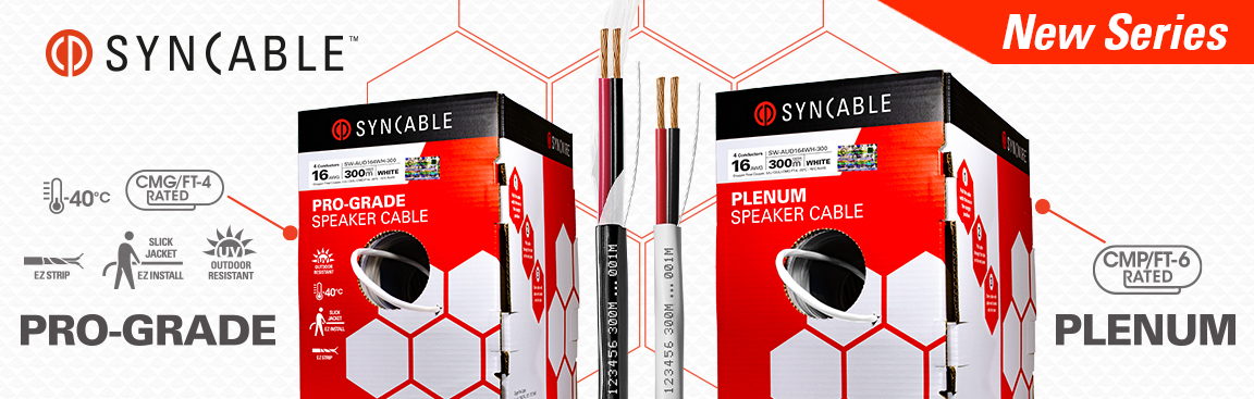 SynCable Pro-Grade & Plenum Speaker Cable