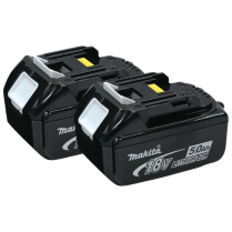 196681-7 MAKITA 18V LI-ON BATTERY BL1850B 2/SE W/CHARGE