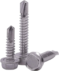 #8 X 1-1/2" SELF TAPPING SCREW, HEX HEAD #213-145 (100/PK)