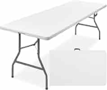 068-7579-2 For Living 8ft Portable Plastic & Metal Table