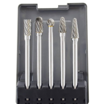 AST-2185 5-PC LONG DOUBLE UT CARBIDE BURR SET