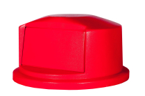 RUBBERMAID FG265788RED DOME TOP FOR 55 GAL.CONT., RED