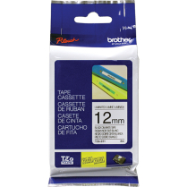ON443 Tze Tape Cartridges, 12 mm x 26-1/4', Black on White