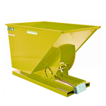 1 CUBIC YARD SELF DUMPING HOPPER YELLOW