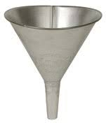 NB075 TIN FUNNEL 1/2 GAL. CAPACITY, 7-1/2" DIA.