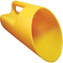 PE095 POLYETHYLENE SCOOP, 1 GALLON, YELLOW