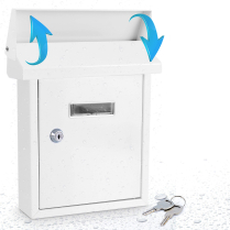 SLMAB04 SERENELIFE MODERN WALL MOUNT LOCKABLE MAILBOX