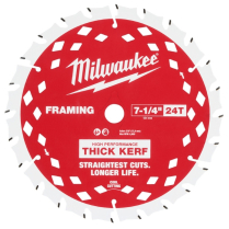 48-41-0740 MILWAUKEE 7-1/4" 24T THICK KERF CIR. FR. BLADE
