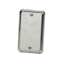 052-6705-4 Blank Utility Box Cover, Grey, 4-in