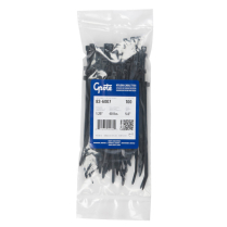 GROTE 83-6007 5.8" CABLE TIE, BLACK, 100PK