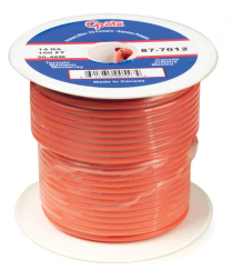 GROTE 87-9012 GROTE COPPER WIRE 18GA 100' ORANGE