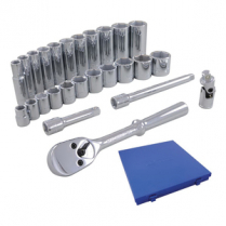 GRAY #25026 SOCKET SET, 3/8" DR, 26 PC