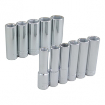 SOCKET SET MET 3/8" DR 6 PT 11 P