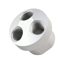 3WMC14 3 WAY CONNECTOR (ALUM.), 1/4" FNPT