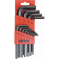 AURORA TOOLS TNB731 Hex Key Pouch Set, 13 Pcs., Imperial