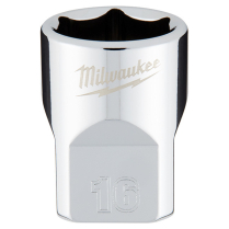 45-34-9086 3/8" Drive 16mm Metric Socket with FOUR FLAT™ Sid