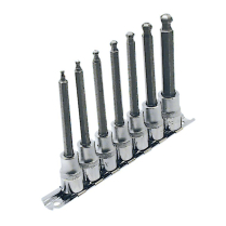 601804 7 PC. 3/8" DR. SAE 4" LONG BALL NOSE SOCKET SET
