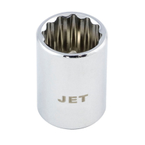 672230 1/2" DR CHROME SOCKET - SAE - REGULAR  15/16"