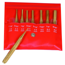 MITUTOYO 985-120 8-PIECE BRASS DRIVE PIN PUNCH SET