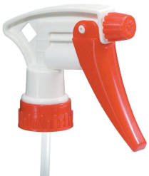 6111RW General Purpose Trigger Sprayer, 8" Red/White
