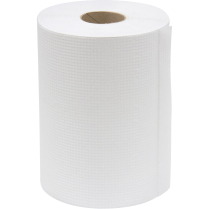 JO046 White Paper Towel Rolls, 1 Ply, Standard, 425' L