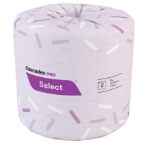 #63B042 CASCADES 2PLY TOILET TISSUE SINGLE ROLL 48RL/CA